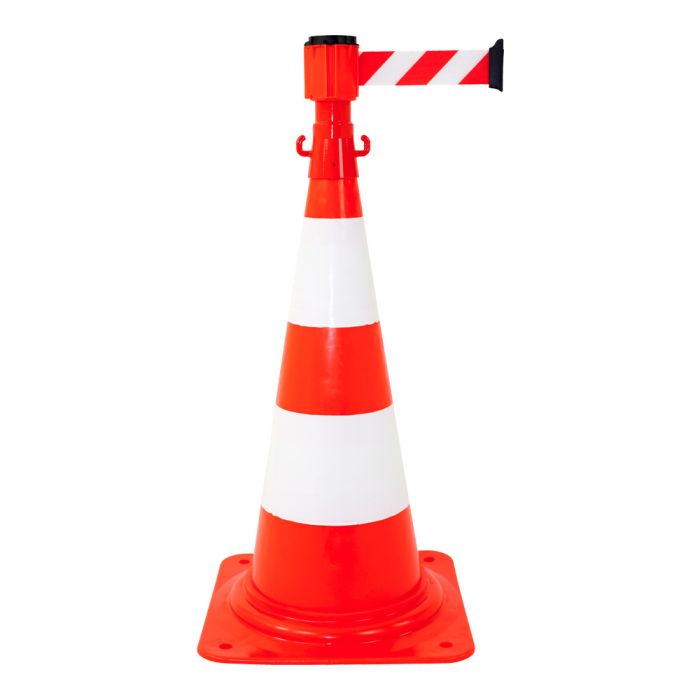 Kit Enrouleur de sangle Rouge/Blanc + cônes - Novap