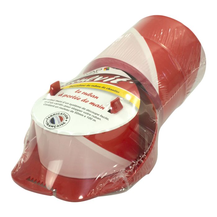 Lot 2 Rubans 50mm x 100m + 1 Déroulvit' rouge - Novap