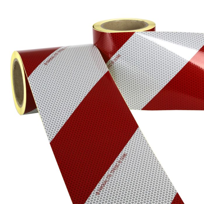 Kit balisage véhicule adhésif - 2 rouleaux (D et G) de 9m - Classe 2 - Novap