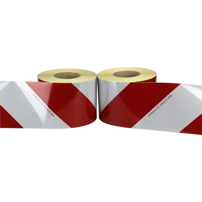 Kit balisage véhicule adhésif - 2 rouleaux (D et G) de 46m - Classe 2 - Novap