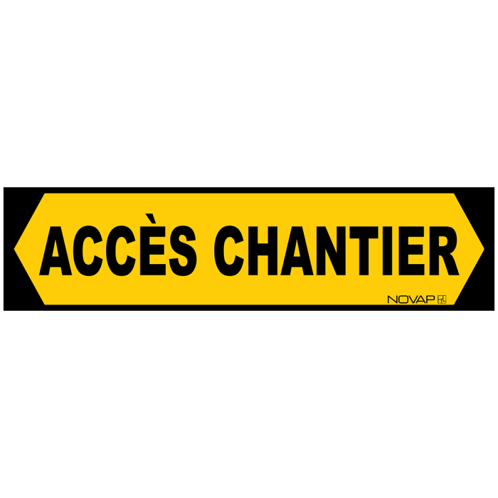 Panneau Eco Accès chantier - Rigide 800 x 200mm - Novap