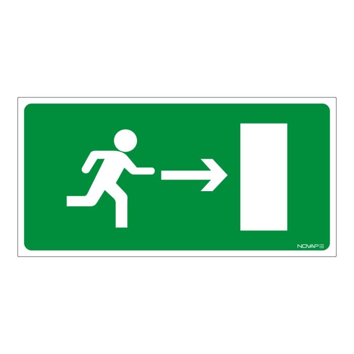Panneau Sortie à droite - Rigide 960x480mm - Novap
