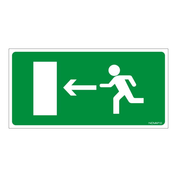 Panneau Sortie à gauche - Rigide 960x480mm - Novap