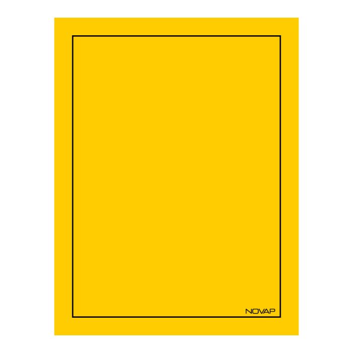 Panneau d'identification 260x200mm 1 caractère - Novap