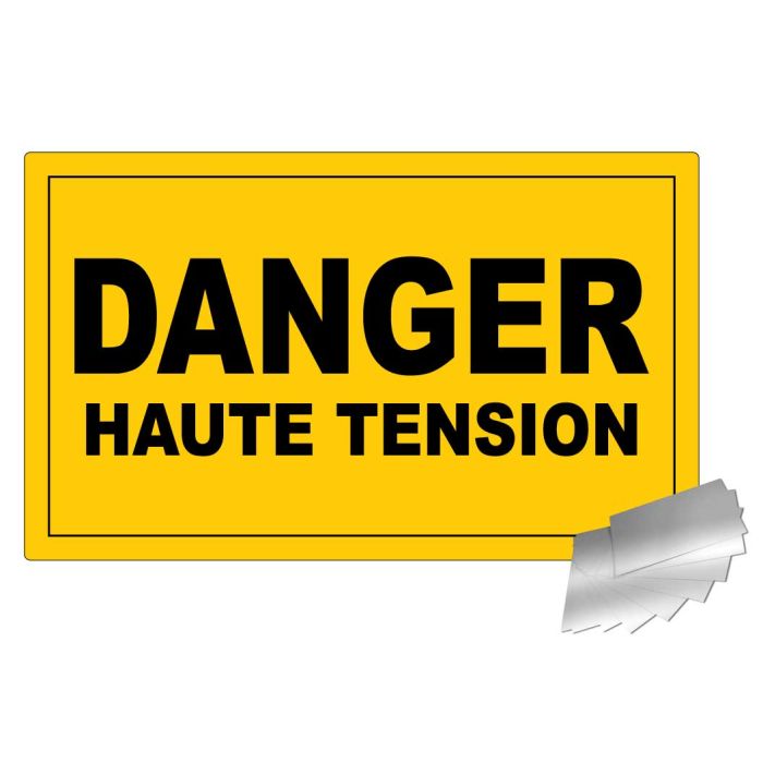 Danger haute tension- Alu 330x200mm - Novap