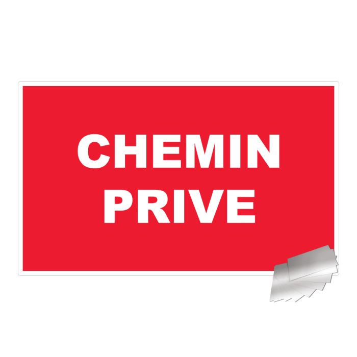 Panneau Chemin privé - Alu 330x200mm - Novap