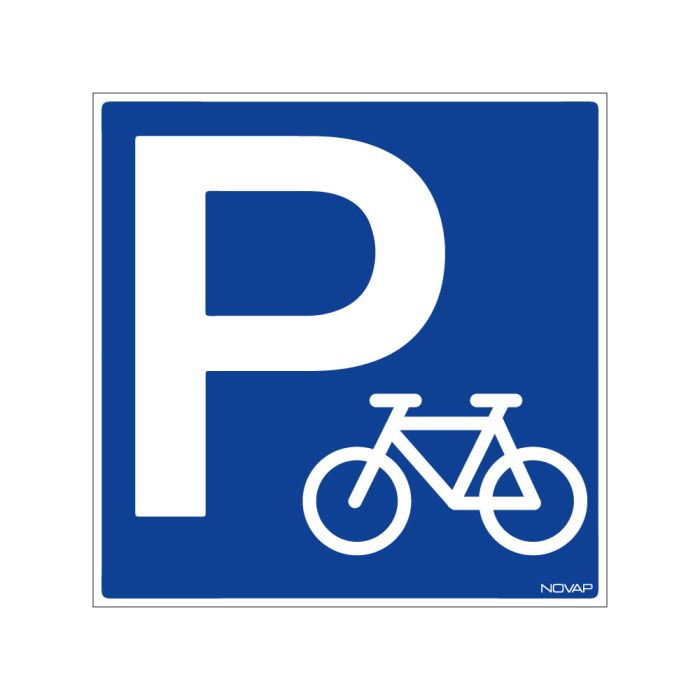 Panneau Parking vélos - Rigide 480x480mm - Novap