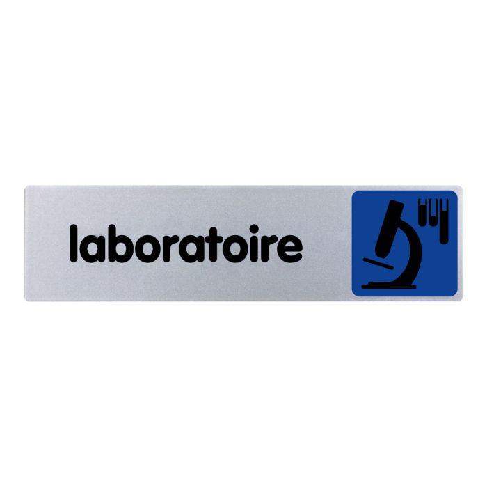 Plaquette de porte Laboratoire - couleur 170x45mm - Novap