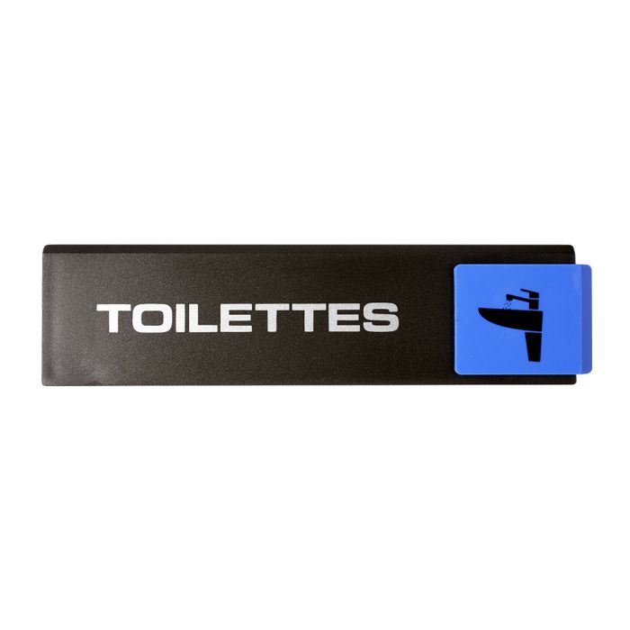 Plaquette de porte Toilettes - Europe design 175x45mm - Novap