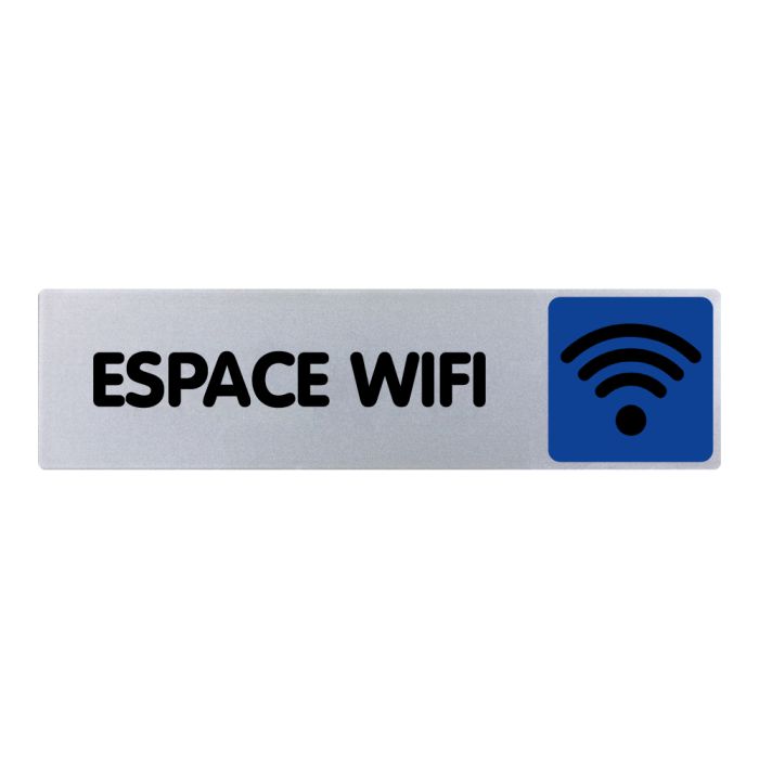 Plaquette de porte zone wifi - couleur 170x45mm - Novap