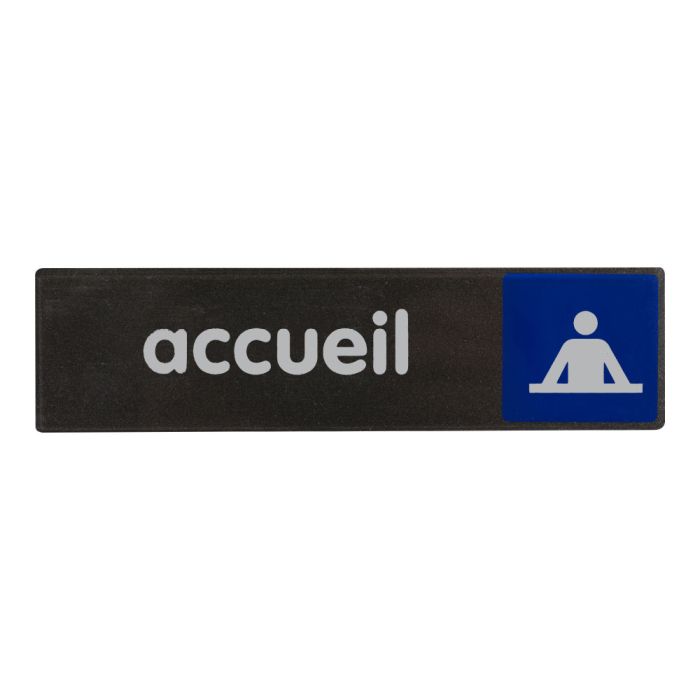 Plaque de porte Accueil - Access 170x45mm - Novap
