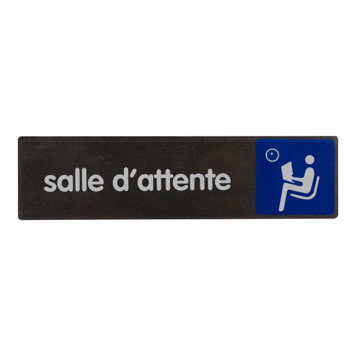 Plaque de porte Salle d'attente - Access 170x45mm - Novap