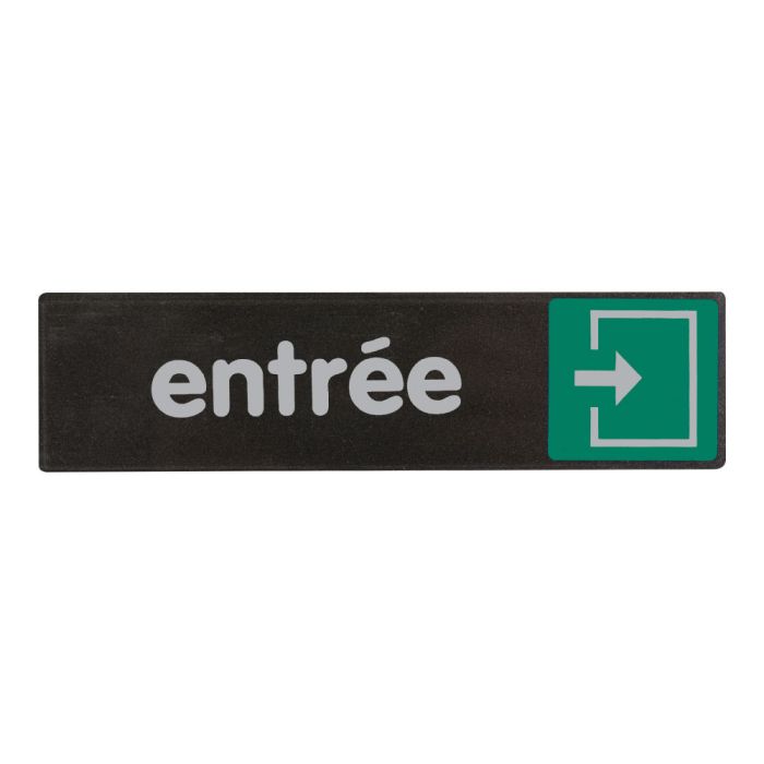 Plaque de porte Entrée - Access 170x45mm - Novap
