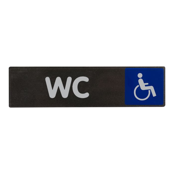 Plaque de porte WC handicapés - Access 170x45mm - Novap