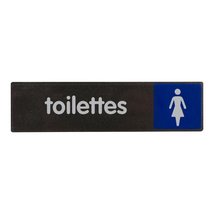 Plaque de porte Toilettes femmes - Access 170x45mm - Novap