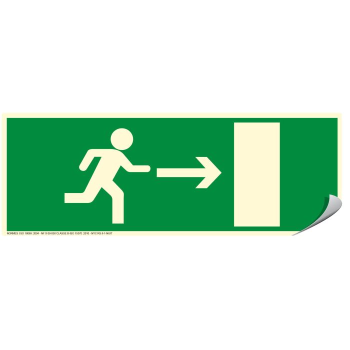 Sortie de secours droite