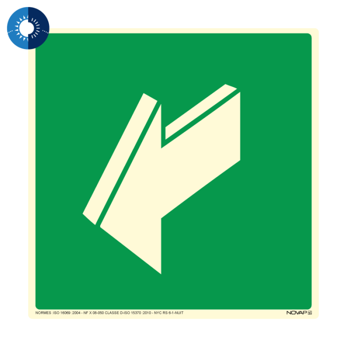 Panneau photoluminescent HD Tirez - rigide 200x200mm - Novap