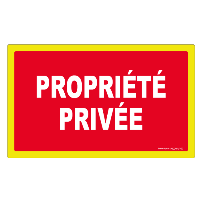 Adhésif Propriété privée - haute visibilité - 330x200mm - 4100630