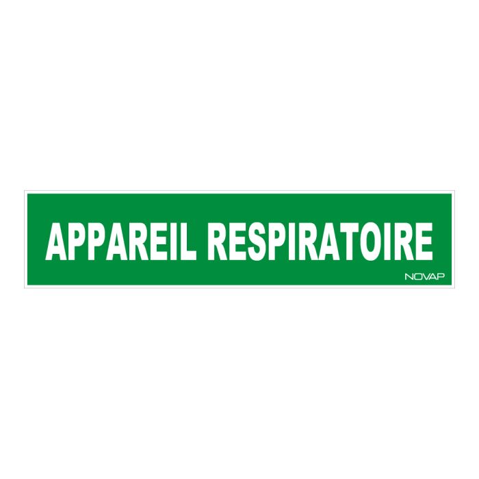 Panneau Appareil respiratoire - Rigide 330x75mm - Novap