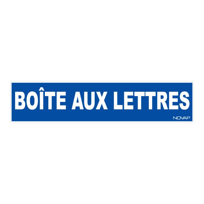 Panneau Boite aux lettres - Rigide 330x75mm - Novap