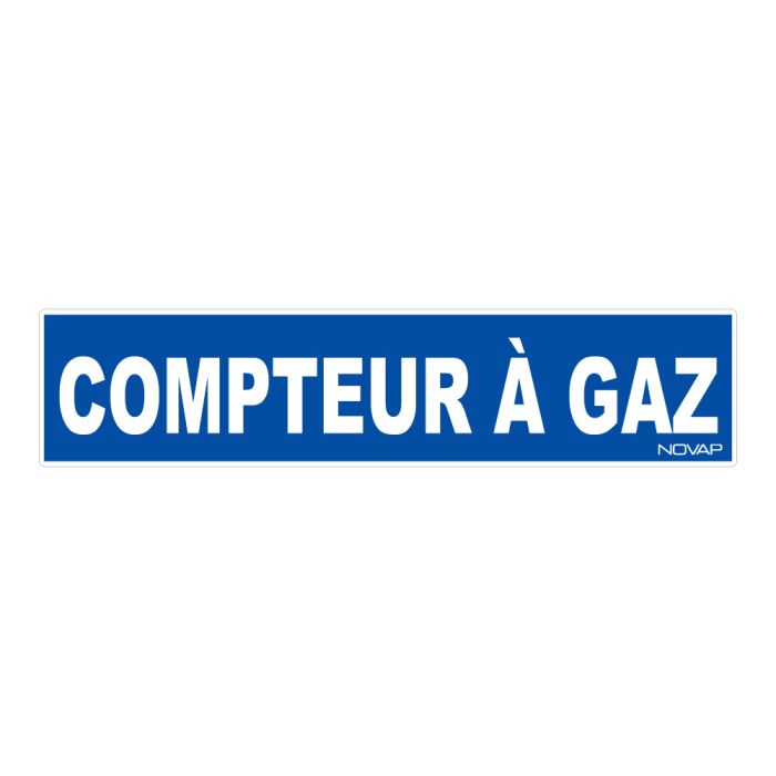 Panneau Compteur à Gaz - Rigide 330x75mm - Novap