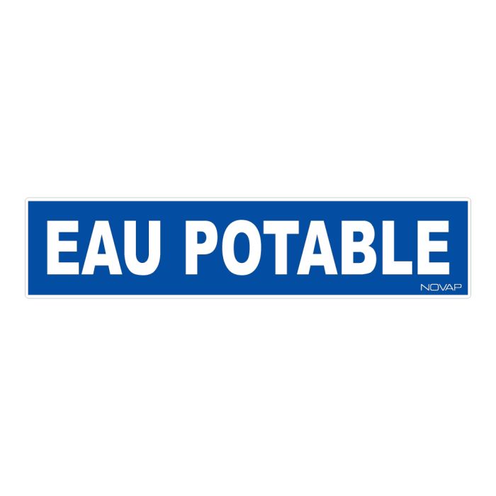 Panneau Eau potable - Rigide 330x75mm - Novap