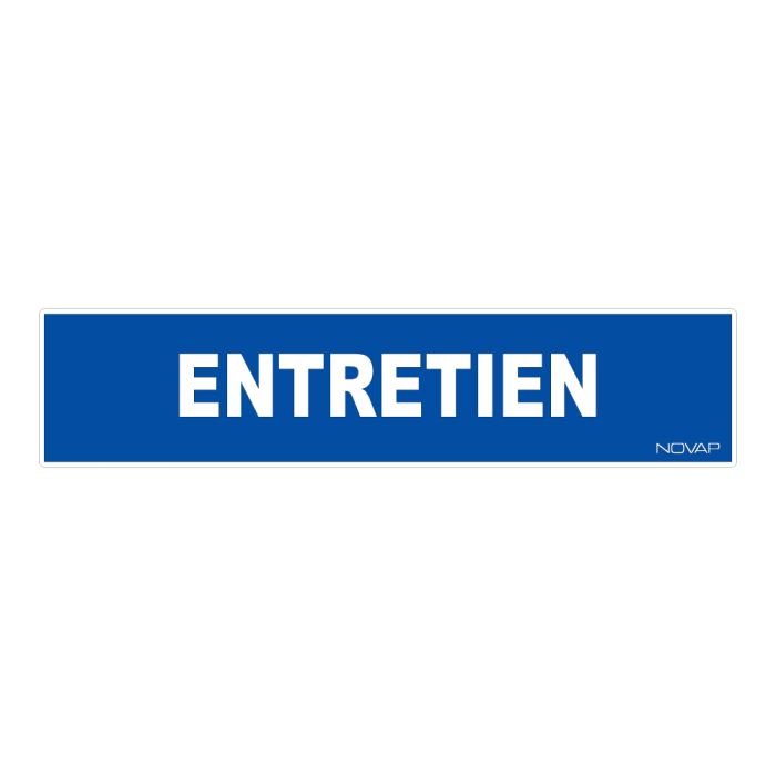 Panneau Entretien - Rigide 330x75mm - Novap
