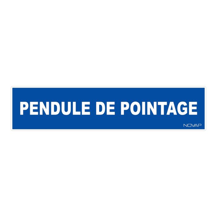 Panneau Pendule de pointage - Rigide 330x75mm - Novap