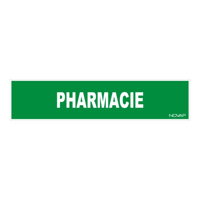 Panneau Pharmacie (texte) - Rigide 330x75mm - Novap
