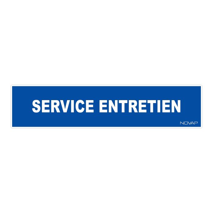 Panneau Service entretien - Rigide 330x75mm - Novap