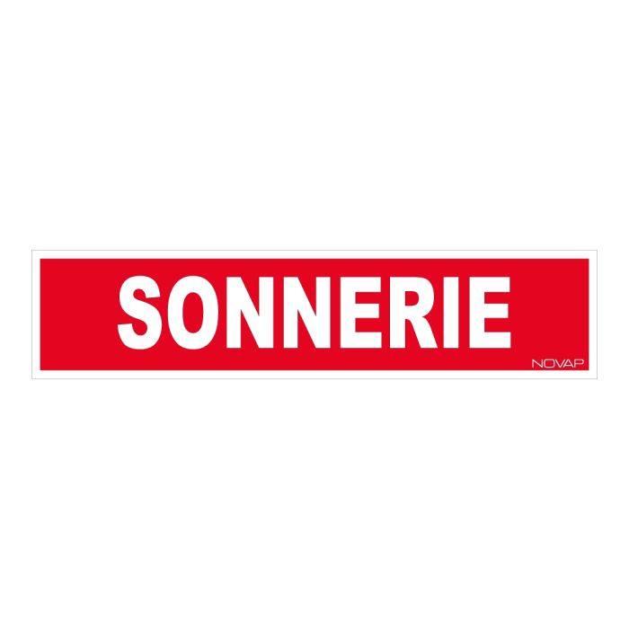Panneau Sonnerie - Rigide 330x75mm - Novap