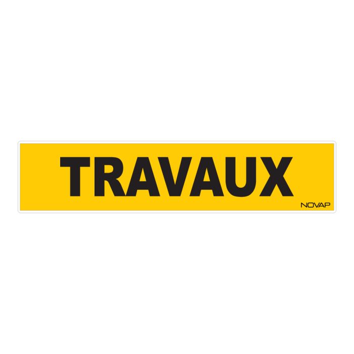 Panneau Travaux - Rigide 330x75mm - Novap