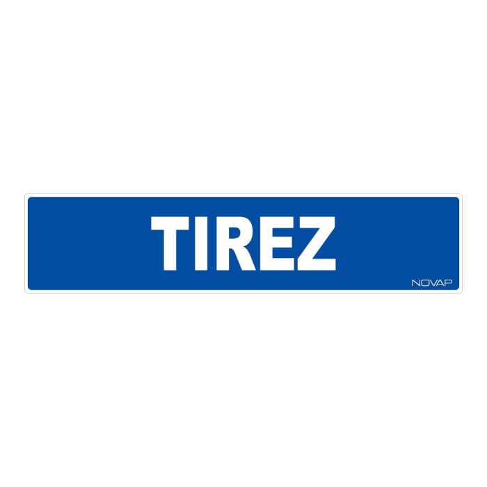 Panneau Tirez - Rigide 330x75mm - Novap