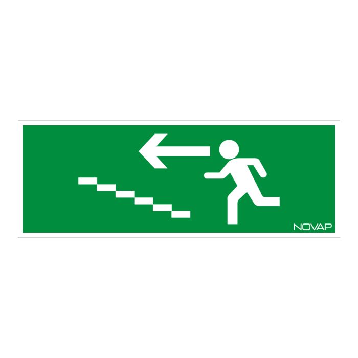 Panneau Escalier montée gauche - Rigide 330x120mm - Novap