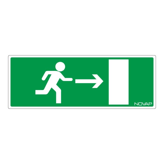 Panneau Sortie droite - Rigide 330x120mm - Novap