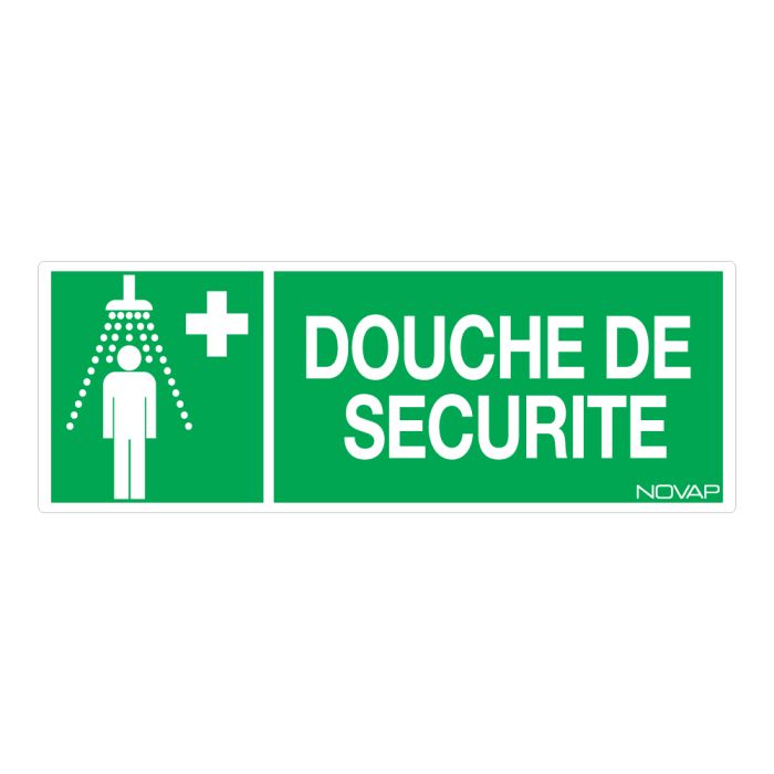 Panneau Douche de sécurité - Rigide 330x120mm - Novap