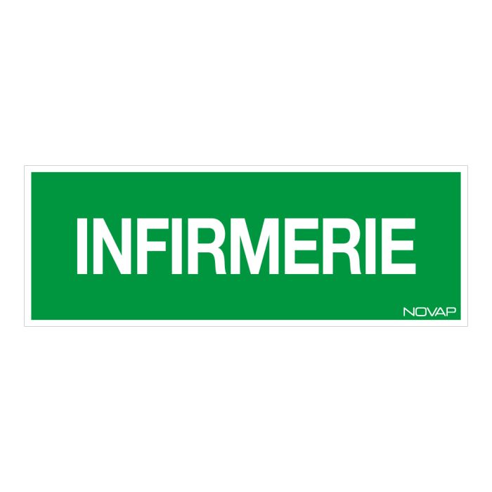 Panneau Infirmerie - Rigide 330x120mm - Novap