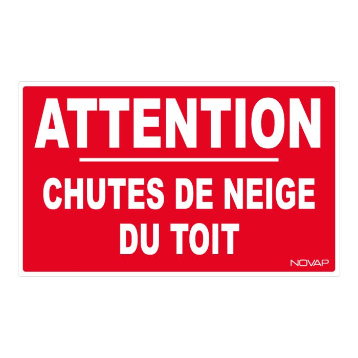 Panneau Chutes de neige du toit - Rigide 330x200mm - Novap