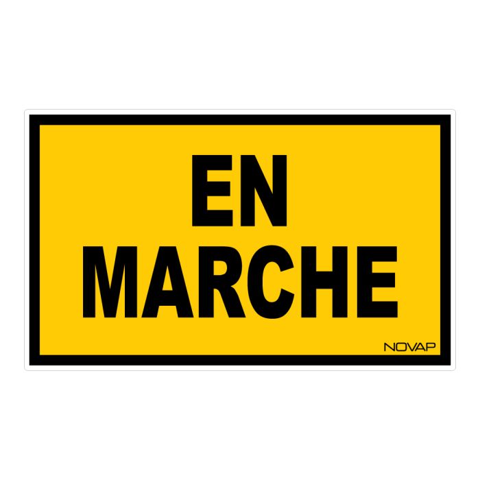 Panneau En marche - Rigide 330x200mm - Novap