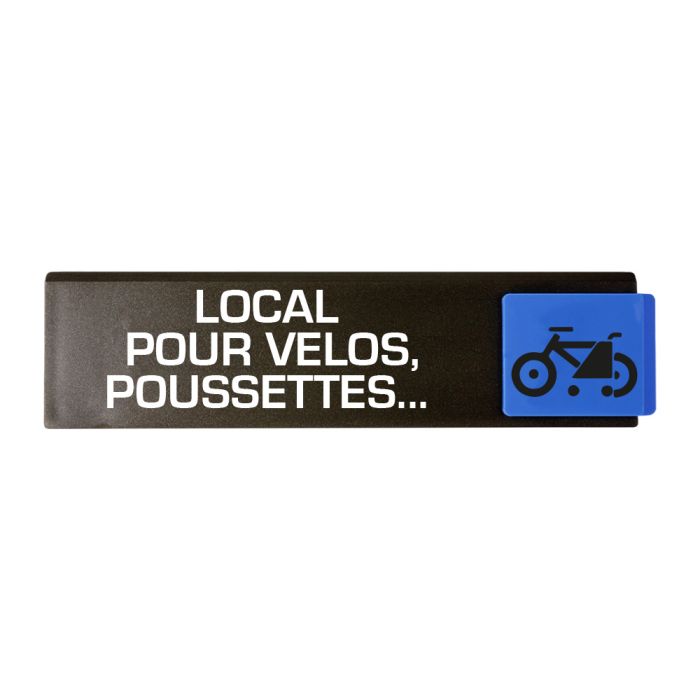 Plaquette de porte Local pour vélos poussettes… - Europe design 175x45mm - Novap