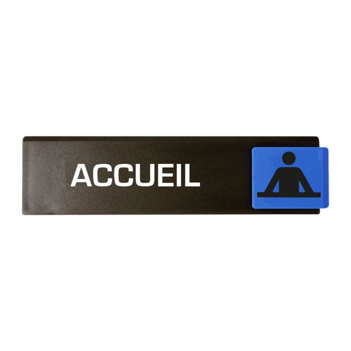 Plaquette de porte Accueil - Europe design 175x45mm - Novap