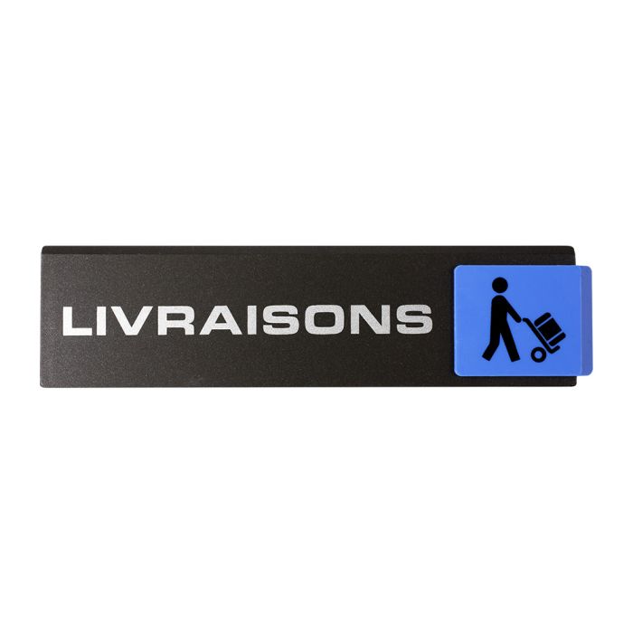 Plaquette de porte Livraisons - Europe design 175x45mm - Novap