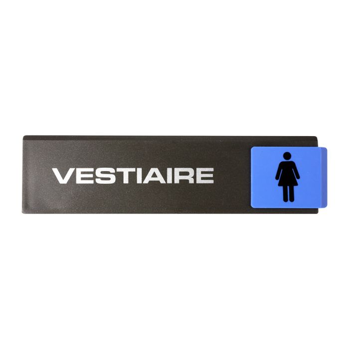 Plaquette de porte Vestiaire femmes - Europe design 175x45mm - Novap