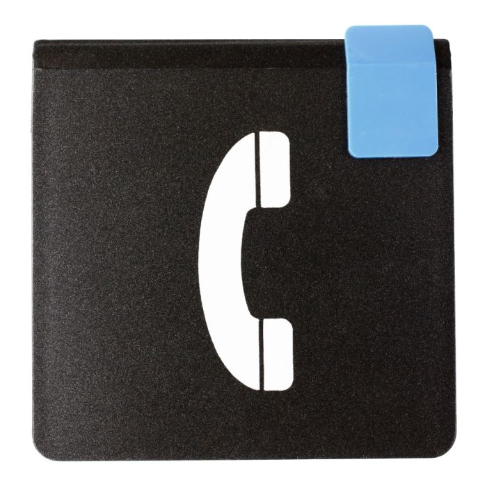 Plaque de porte Téléphone - Europe design 95x95mm - Novap