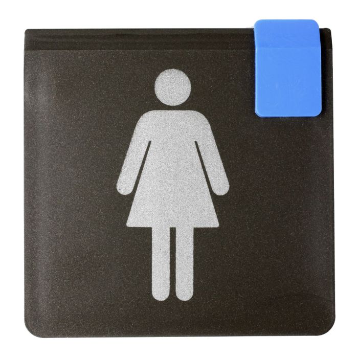 Plaque de porte Toilettes femmes - Europe design 95x95mm - Novap