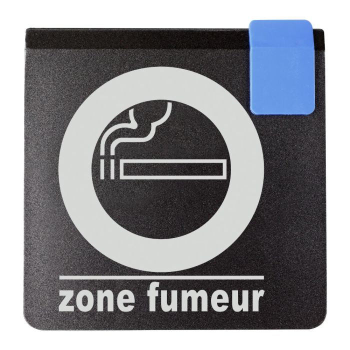 Plaque de porte Zone fumeur - Europe design 95x95mm - Novap