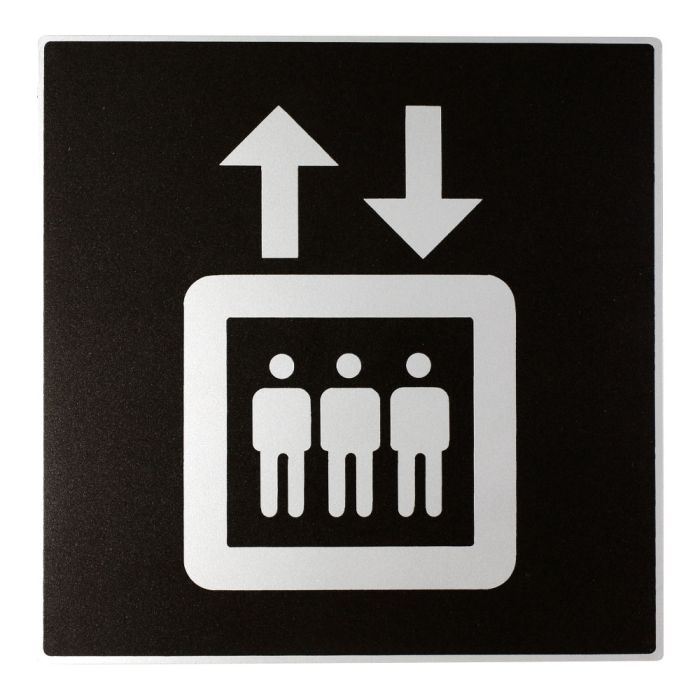 Plaque de porte Ascenseur - Europe design 200x200mm - Novap