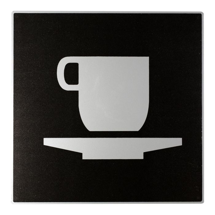 Plaque de porte Café - Europe design 200x200mm - Novap