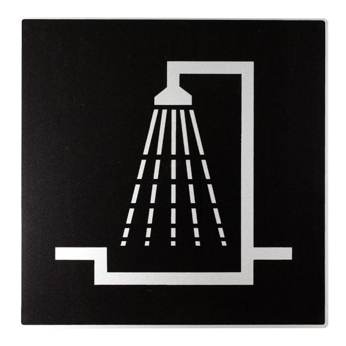 Plaque de porte Douche - Europe design 200x200mm - Novap