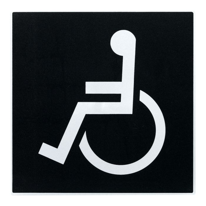Plaque de porte Handicapés - Europe design 200x200mm - Novap